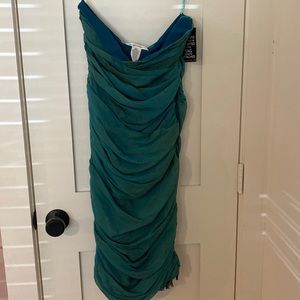 Diane von Furstenberg strapless Jade Ruched dress